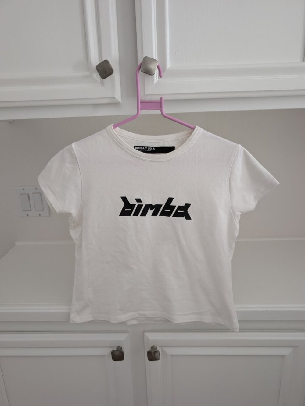 Bimba y Lola Cropped White Tee